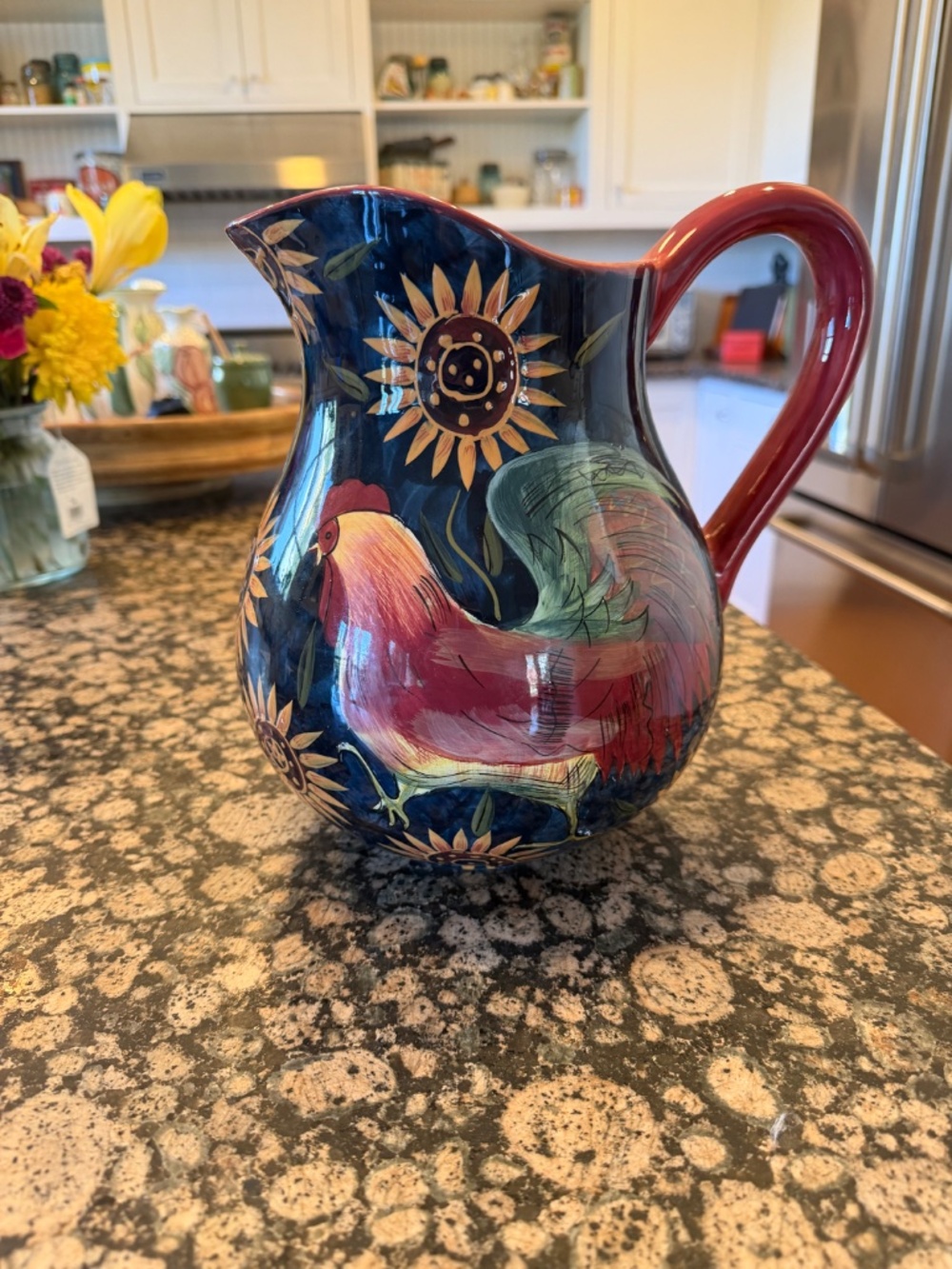 Susan Winget Rooster Pitcher: